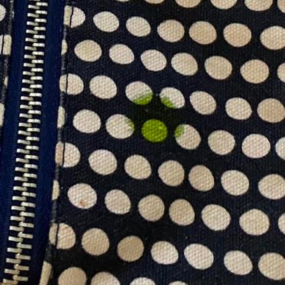 Vera Bradley 3-Ring Binder Pouch Butterfly Polka Dot Blue Pink White Zip Case - Picture 5 of 5